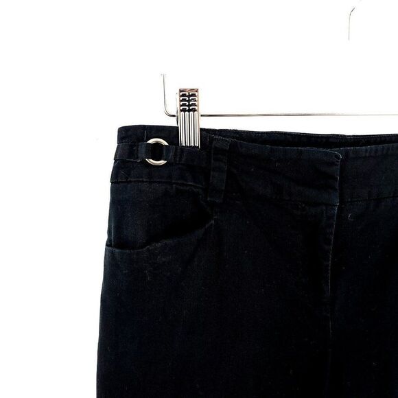 DAMAGED New York & Company 7th Ave Size 6 Average Pants Black Mid Rise 30/30 Cot - Picture 2 of 8